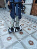 领奥儿童电动平衡车6-12岁成人智能体感代步10岁到15岁自动腿控平行车 54V高配加强白  三控APP+炫光轮 实拍图