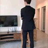 啄木鳥(niǎo)【西服套裝】男士?jì)杉殬I(yè)正裝男商務(wù)外套修身休閑西裝結婚禮服男 502黑色 5XL 曬單實(shí)拍圖