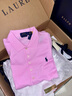 Polo Ralph Lauren 拉夫勞倫【七夕禮物】女裝 經典款修身版彈力Polo衫RL23165 650-粉紅色 L 曬單實拍圖