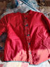 安婭詩(shī)棉服女冬季寬松加厚棉麻繡花棉衣女立領(lǐng)休閑中式保暖外套女裝棉服 桔紅色*盤(pán)扣立領(lǐng)棉衣 L *刺繡棉衣 曬單實(shí)拍圖