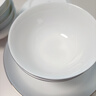 若嵐骨瓷碗家用新款輕奢景德鎮餐具好看吃飯的碗十碗十盤(pán)碗碟套裝 10碗10盤(pán)(4.5英寸高腳碗+7盤(pán)) 曬單實(shí)拍圖