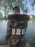 安初夏棉衣男士冬季中長(cháng)款外套男裝棉襖迷彩棉服男款派克服保暖軍大衣 D365軍綠色上衣加絨 XL 曬單實(shí)拍圖