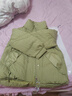 RLAS短款羽絨服女冬2025年新款韓版時(shí)尚綠色洋氣小個(gè)子白鴨絨外套 綠色 XL 曬單實(shí)拍圖