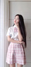 FSHEjk制服裙全套長(cháng)短袖日系半身裙女生套裝格裙一整套學(xué)院風(fēng)夏季 溫柔一刀八件套 M號適合90-105斤(調節扣版) 曬單實(shí)拍圖