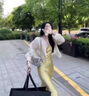 北杳女士夏季真絲防曬衣桑蠶絲防曬衣女士襯衫夏季新款法式上衣高級感 杏色上衣 S 曬單實拍圖