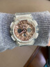 卡西歐（CASIO）手表G-SHOCK GIRLS透明系列女表 時(shí)尚運動(dòng)防水手表地球儀特殊表盒 GMA-S120SR-7A手鐲禮盒版 曬單實(shí)拍圖