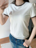 Teenie Weenie小熊女裝短袖T恤2025夏季新款活力時(shí)髦撞色圓領(lǐng)上衣 象牙白 S (160) 曬單實(shí)拍圖