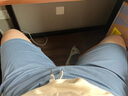 真維斯（Jeanswest）冰絲牛仔短褲男夏季薄款潮流休閑中褲外穿寬松天絲男士五分褲潮牌 深灰色+淺藍(lán)色 3XL 曬單實(shí)拍圖