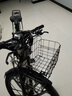 鳳凰（Phoenix） 山地自行車(chē)全包式擋泥板帶車(chē)籃變速減震男士女士學(xué)生成人山地車(chē) 黑白色十刀輪 26英寸（身高160-185cm左右） 24速（擋泥板+車(chē)籃+全軸承） 曬單實(shí)拍圖