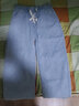 浩術(shù) 牛仔褲男春夏季復古高街寬松直筒抽繩寬松休閑高街潮牌牛仔褲 淺藍色【加絨款單條】 L 【105-125斤】 曬單實(shí)拍圖