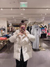 棉致韓系溫柔短款加厚棉服女新款寬松冬季棉衣外套女面包服羽棉襖絨服 2305米白色【高品質(zhì)55】 L 120-140斤 曬單實(shí)拍圖