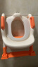 世纪宝贝（babyhood）儿童马桶辅助器 宝宝小马桶坐便圈扶手架座便器 PU软垫 139清新橙 实拍图