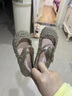 Melissa（梅麗莎）夏季Campana合作款編織鏤空搭扣鳥巢小童單鞋32995 亮金色 25 (25/26) 曬單實拍圖