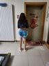 MAGNLENS【金晨同款】magnlens慢跑短褲女夏季新款藍(lán)色撞色印花百搭時(shí)尚運(yùn) 湖藍(lán) XS 160 曬單實(shí)拍圖