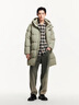 杰克·瓊斯（JACK&JONES）冬季男裝潮流時尚外套百搭字母反光印花連帽中長款羽絨服男士厚款 E06 香根草灰 L 曬單實拍圖