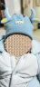 贝娜茜婴儿帽子秋冬季可爱超萌男宝宝女新生儿胎帽婴幼儿毛线帽纯棉韩版 MX640-小奶牛-蓝色  0-12个月（38-47CM） 实拍图