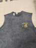 后琤純棉背心男寬松坎肩男跨欄運動(dòng)健身籃球男款大碼夏季無(wú)袖馬甲上衣 深灰色 2XL（160-180斤） 曬單實(shí)拍圖