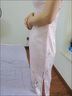 恒源祥日常旗袍雙層絲綢 中長(zhǎng)款短袖復(fù)古優(yōu)雅大尺碼修身到膝蓋連衣裙 粉紅  XL 【110-120斤】 曬單實(shí)拍圖