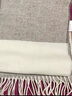 無印良品（MUJI） 羊毛披巾 圍巾圍脖男女 秋冬季 披肩 保暖 灰色格紋/60*200cm 曬單實拍圖