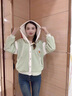 莫代爾棒球服外套女2025春秋冬新款加絨加厚初高中學(xué)生寬松百搭保暖上衣 淺綠色-加厚 加絨 L 100-120斤 曬單實拍圖