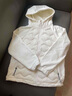 鴨鴨品牌輕薄羽絨服男女短款春秋新款雙拼連帽加大碼保暖內(nèi)膽情侶外套 米白色 男女同款 L (175) （建議131斤-145斤） 曬單實(shí)拍圖