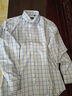 杉杉（FIRS）【DP免燙】長(cháng)袖襯衫男免燙商務(wù)休閑純棉襯衣 A1-T883長(cháng)袖黃格 39  曬單實(shí)拍圖