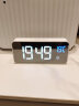 北极星（POLARIS）闹钟 LED智能充电音乐钟创意时尚简约风卧室学生电子钟表8808白 实拍图