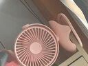 XAXR 小風(fēng)扇迷你可充電車載usb夾子式隨身大風(fēng)力電風(fēng)扇小型學(xué)生宿舍桌面臺(tái)式寶寶嬰兒床上夾子風(fēng)扇 旗艦粉|10000毫安|四檔風(fēng)大低噪 曬單實(shí)拍圖