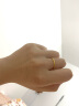 周大福母亲节礼物 婚嫁素圈足金黄金戒指(工费120) 16号 约2g EOF1 实拍图