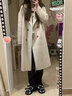 GARNUO燕麥色雙面羊毛大衣女小個(gè)子2026秋冬季新款白色西裝加厚毛呢外套 燕麥色 M 【111-130斤】 曬單實(shí)拍圖