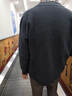 恒源祥羊毛針織開衫男2025秋冬季新款長(zhǎng)袖拉鏈外搭翻領(lǐng)毛衣爸爸外套 12076中灰(翻領(lǐng)) 165/M 120斤內(nèi) 曬單實(shí)拍圖