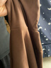 棲紀(jì)莫代爾高領(lǐng)打底衫女春秋新款堆堆領(lǐng)緊身冬季內(nèi)搭長袖T恤上衣 咖啡色-高領(lǐng)（秋冬款） L  建議(102-113斤) 曬單實(shí)拍圖