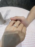 Eoth18K金青絲莫桑石鉆情侶戒指女一對戒男活口情人節(jié)生日禮物送女友 （女款）18k金莫桑石戒指+證書 曬單實(shí)拍圖