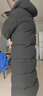 君羽戶外羽絨服女24年秋冬新款800蓬白鵝絨加厚防風時尚長款鵝絨服 黑色 S 推薦110斤以下 曬單實拍圖