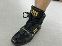 LARA STAR0014骨刃系列拳擊鞋嘴哥同款散打格斗訓練鞋專(zhuān)業(yè)摔跤鞋男 黑金色 41 曬單實(shí)拍圖