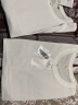 南极人（Nanjiren）两件装 男士短袖t恤夏季圆领黑白体恤T 纯色半袖上衣服打底衫男装CST01白+白 M 实拍图