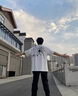 迪伽達短袖T恤男生痞帥美式高街潮流蜘蛛字母哥特風(fēng)印花夏季寬松百搭 JXFS-A1019-白色 XL 曬單實(shí)拍圖