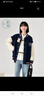紫涵（ZIHAN）紫涵拼接撞色棒球服女春季美式學(xué)院風(fēng)休閑夾克短款外套 黑藏青-2 S 曬單實(shí)拍圖