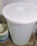 舒蔻(Supercloud)大水桶塑料儲(chǔ)水桶帶蓋酒店環(huán)衛(wèi)物業(yè)垃圾桶大白桶 200L白色 曬單實(shí)拍圖