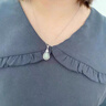 歐顏925銀項鏈女鑲和田玉水滴吊墜女媽媽款端午節(jié)禮物送婆婆送媽媽 優(yōu)美包裝盒子不含項鏈 曬單實拍圖