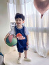 G.DUCKKIDS男童籃球服套裝2024夏季新款男孩假兩件短袖訓(xùn)練球衣兒童運(yùn)動(dòng)服潮 藏青色 130 cm適合125-130cm7-8歲 曬單實(shí)拍圖