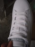 安踏（ANTA）男鞋春季板鞋男士皮面防潑水休閑小白鞋透氣旅游滑板鞋運動(dòng)鞋子男 白灰-8053 （透氣輕便） 40 曬單實(shí)拍圖