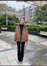 恒源祥女裝 婆婆媽秋冬裝連帽寬松棉服2025年新款中年女裝夾棉外套休閑 咖色加絨 XL 建議115斤-130斤以?xún)?曬單實(shí)拍圖