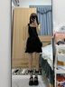 妙奕嘉吊帶連衣裙女士裙子夏天2025夏季新款氣質(zhì)女神范少女感小個(gè)子女裝 法式黑色吊帶蓬蓬裙 M 【建議100斤以?xún)取?曬單實(shí)拍圖