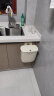 五月花厨房壁挂垃圾桶烫金家用橱柜门悬挂台面收纳卫生间带盖奶油色 实拍图