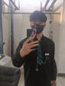 霖孝 學(xué)院風(fēng)dk制服白襯衫男長(cháng)袖痞帥秋季休閑港風(fēng)日系情侶襯衣畢業(yè)季 黑色長(cháng)手袖（襯衣+領(lǐng)帶+鏈條） XL 曬單實(shí)拍圖
