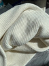 香影芬一線(xiàn)成衣無(wú)縫羊毛衫女100純羊毛2025秋冬半高領(lǐng)寬松套頭打底毛衣 原絨色 L (建議105-115斤) 曬單實(shí)拍圖