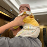 nest designs加拿大小云朵兒童裝男女童春夏裝雙面穿夾棉馬甲背心外穿休閑 芝士黃（兩面可穿） 90 cm 曬單實(shí)拍圖