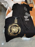 TCH潮牌24年夏季新款燙鉆虎頭燙金寬松百搭短袖T恤T72B10E6039 L 曬單實(shí)拍圖