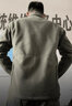 豹跡（BAOJEE）戶外戰(zhàn)術(shù)抓絨衣男加厚季加絨加大加肥外套沖鋒衣內(nèi)膽保暖休閑裝 灰色 M-【140斤-170斤】 曬單實(shí)拍圖